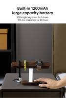 Lampe de chevet LED en bois massif naturel, lumière chaude, lampe de bureau minimaliste en bois pour chambre d'enfant, décoration de la maison