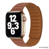 Bracelet de montre intelligent magnétique en silicone de luxe XKS compatible avec Watch S8/S9/S10, boucle dissimulée à bouton-poussoir, moule privé