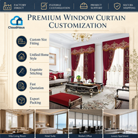 Rideaux sur mesure, rideaux directement de l'usine, rideaux pour projets, rideaux de luxe sur mesure pour la décoration de suites de palais et de résidences