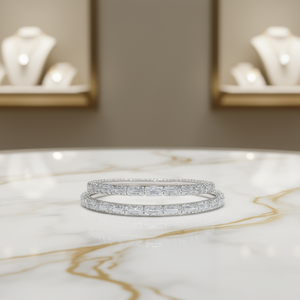 Anello da donna rettangolare con accenti in pietra, gioiello da dito classico ed elegante alla moda - Product Image 2