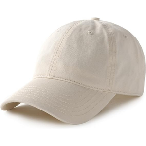 Gorra de béisbol de algodón lavado Vintage Unisex, sombrero ajustable de perfil bajo para papá, ala curvada, Gorra lisa suave no estructurada para hombres y mujeres - Product Image 1