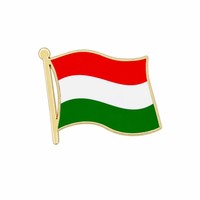 Pin de Solapa Personalizado con Bandera Nacional de País, Broche de Metal Esmaltado para Regalo Promocional Empresarial