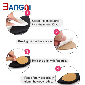 Bangni Noir Brun Auto-adhésif Antidérapant <span class=keywords><strong>Semelle</strong></span> En Caoutchouc Protecteur Autocollant Pour Talon Haut - Product Image 6