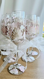 Coffret cadeau d'entreprise pour mariage, vitrail artisanal personnalisé fleur de naissance Iris, décoration de mariage personnalisée, cadeau d'anniversaire de mariage - Product Image 3