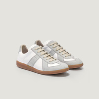 Baskets de sport décontractées VOGU pour hommes en cuir véritable à lacets, style rétro, color-block, respirantes et tendance
