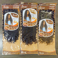 Extensions de cheveux synthétiques en gros 6X pour tresses, cheveux bouclés pour tresses, extensions de cheveux au crochet GOGO Curl
