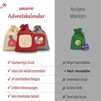 Nouveau Sac Calendrier de l'Avent de Noël 2025 à Motifs de Dessins Animés, Pochette Carrée à Cordon pour Fête d'Enfants, Vente en Gros Directe Usine