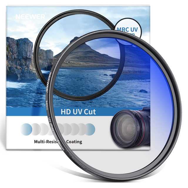 NEEWER 49mm MRC UV Protection Filter Professional Uv Filter for Camera Lenses Ultraviolet Protection