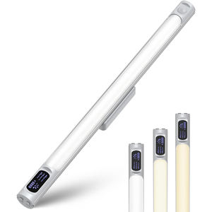 LED Cabinet <b>Light</b> with Digital Display, 3 Color Modes, Stepless Dimming PIR Motion <b>Sensor</b> Wardrobe Cupboard Lighting - Product Image 1