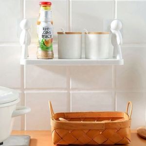 Customized Plastic No Punching Wall-Mounted Storage Rack for Tools <b>Wardrobe</b> Kitchen Bathroom Living Room Spice Organizer Shelf - Product Image 4