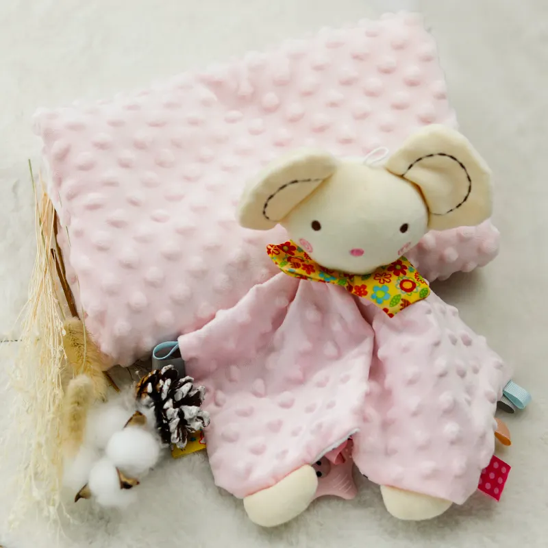 C'dear Good Quality Super Soft Warm Autumn Winter Blanket Luxury Minky Dot Baby Blanket New Baby Event Gifts