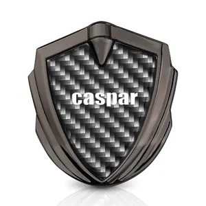 新设计的碳纤维盾牌汽车徽章和新设计的碳纤维盾牌汽车徽章，带有任何标志