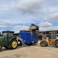 Nouvelle machine à mélanger les aliments pour bétail, wagon à ensilage PTO de 22 m3, modèle 9JQL-20, 180 CV, acier Q355, capacité de 11 tonnes/h