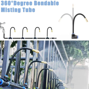 Có thể điều chỉnh 360 độ °   Bộ tưới nhỏ giọt bằng đồng thau, hệ thống phun sương tưới cây cho sân vườn và cây trồng trong nhà - Product Image 2