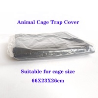 Cubierta para Trampa de Jaula Resistente a la Lluvia Liebang Humane Negra 66X23X26cm Cubierta para Trampa de Animales Vivos para Control de Plagas