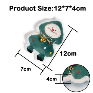 Quality Custom Interactive Mint Catnip Pet Chew Toys Bite-Resistant Kittens Snowman <b>Plush</b> Toy with Squeaker - Product Image 6