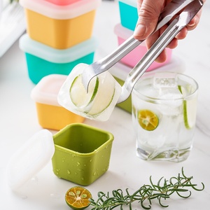 Cajas de Almacenamiento de Silicona Personalizadas de 80ml/180ml, Contenedores Individuales para Comida de Bebé, Divisor de Fruta de la Pasión, Mini Bandeja para Cubitos de Hielo - Product Image 3