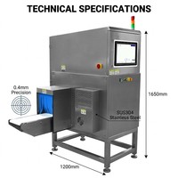 Prix de la machine de détection d'objets étrangers par rayons X pour l'industrie des conserves alimentaires, vente directe d'usine