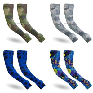 Mangas de jardinería personalizadas, hibisco tropical, Pájaro de Australia, hojas exóticas, Mangas de brazo de refrigeración UV con agujeros para el pulgar, Mangas de agricultura - Product Image 5