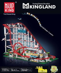 Model King Paradise Series 1:8 Scale Transportation Roller Coaster Assembled ABS Plastic Construction <strong>Toy</strong> Building Blocks Set - Product Image 6