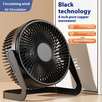 Produits pour la maison intelligente, ventilateur de bureau USB, ventilateur portable moderne de 5 pouces, super silencieux, rotation à 180 degrés, appareil électroménager