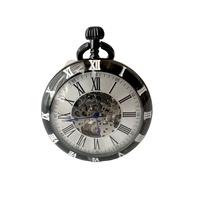 Mouvement Mécanique Squelette Chaîne Serpent Laiton Montres de Poche Mécaniques Automatiques