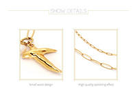 Colliers élégants à double rang de maillons trombone avec pendentif croix en perle naturelle 304, collier ras-du-cou tendance pour femme, bijoux quotidiens OEM