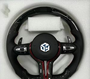 Con LED <span class=keywords><strong>M</strong></span> Sport, <span class=keywords><strong>volante</strong></span> de fibra de carbono forjado para <span class=keywords><strong>BMW</strong></span> F30 F10 M5 F90 F20 X5 E70 X6 X6M E71 <span class=keywords><strong>E46</strong></span> M3 E39 E60 E92 M4 G20 G30 - Product Image 4