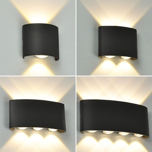 โคมไฟติดผนังกลางแจ้ง LED 4W ทันสมัย, ไฟส่องสว่างขอบพลาสติกสำหรับทางเดินในบ้านโรงแรมห้องนั่งเล่นในร่ม - Product Image 5