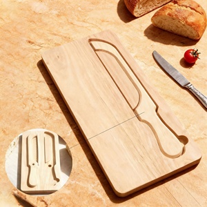 <span class=keywords><strong>Planche</strong></span> à découper en <span class=keywords><strong>bois</strong></span> avec couteau à pain en acier inoxydable, accessoires de cuisine, cadeau idéal - Product Image 4
