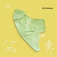Serviette de Bain à Capuche pour Bébé en Polaire Corail Brodé, Grande Taille, Épaisse, Très Absorbante, Douce et Confortable, Motif Uni, Vente en Gros