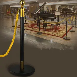 Thảm Đỏ sự kiện đám cưới vàng đen dây rào cản kiểm soát đám đông stanchion rào cản bài viết sang trọng hình cầu hàng đầu rào cản với quả bóng vàng