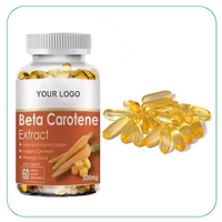 Ausreson Gélules Naturelles de Bêta-Carotène Biologique 500mg 1000mg Capsules d'extrait de Carotte Gélules de Bêta-Carotène