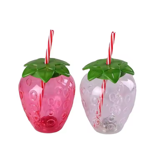 Vaso Reutilizable de 17oz con Luz LED de Fresa, Bonito Vaso para Jugo con LED 1R1G1B para Fiestas Familiares y Eventos - Product Image 6