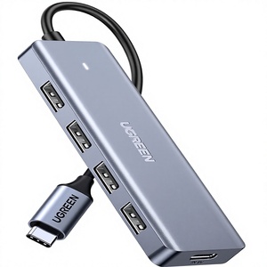 UGREEN Hub <span class=keywords><strong>USB</strong></span> 5 en 2 Type <span class=keywords><strong>C</strong></span> vers 4K <span class=keywords><strong>Thunderbolt</strong></span> 3 avec alimentation 100W, adaptateur 3 ports <span class=keywords><strong>USB</strong></span> 3.0, station d'accueil pour MacBook - Product Image 1