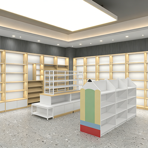Présentoirs de Magasin de Papeterie Personnalisés Tendance en Acier et Bois pour <span class=keywords><strong>Rangement</strong></span> Commercial - Product Image 4