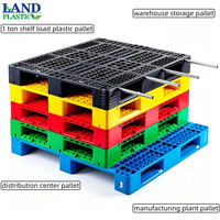 Palette de stockage industrielle en plastique HDPE, surface antidérapante, entrée 4 directions, multi-tailles 1000-1200mm, solution pour la chaîne d'approvisionnement