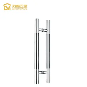 Poignée de porte en acier inoxydable 201/304/316, poignée en H pour porte en verre, poignée de traction de porte, vente en gros - Product Image 1