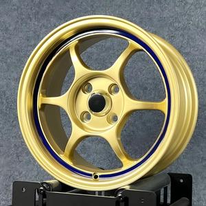 Rueda Deportiva Xinlin 15X7J de Perfil Bajo ET35 ET38 4X100 para Autos de Pasajeros, Compatible con <span class=keywords><strong>RG1</strong></span> City JDM Nissan Camry Mazda MX5 - Product Image 3