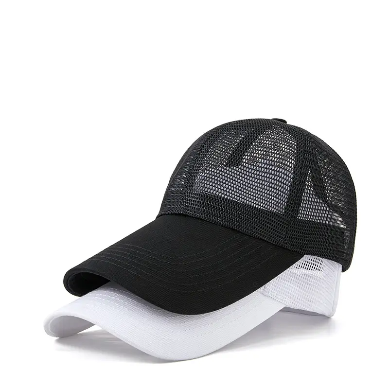 Toptan Unisex yeni yaz Golf kap boş ağız şoför şapkası nefes tam örgü beyzbol şapkası