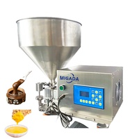 Machines de remplissage de liquide visqueux de table Pâte de miel Pâte de tomate Crème Huile de chocolat Engrenage liquide Pompe magnétique Machines de remplissage