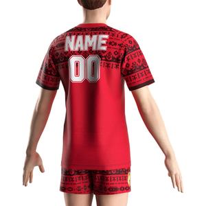 Camiseta Deportiva con Cuello en V del Equipo de Rugby de Irlanda para Hombre, Conjunto de Camiseta y Pantalones Cortos Deportivos, Ropa Deportiva para Hombre - Product Image 6