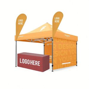 High Quality Customized 10*10 Popup <b>Canopy</b> Advertising <b>Tent</b> Peak Banner Fire Retardant Waterproof for Tradeshow Giveaways - Product Image 3