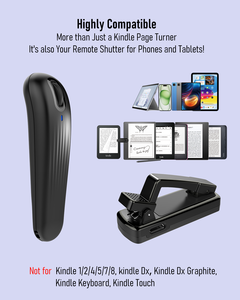 Télécommande RF sans fil pour tourner les pages, compatible Kindle Paperwhite, <span class=keywords><strong>iPhone</strong></span>, iPad, tablettes Android, portée 10m, déclencheur d'appareil photo - Product Image 6