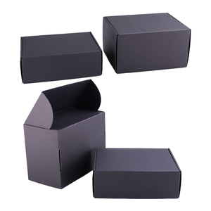 Cajas de papel personalizadas para embalaje de ropa, embalaje de cartón corrugado, negro, para correo <span class=keywords><strong>postal</strong></span> o correo <span class=keywords><strong>postal</strong></span> - Product Image 6