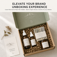 Boîte d'expédition pliante en carton ondulé personnalisée bicolore vert sauge intérieur blanc avec logo pour produits de soin bio et bien-être