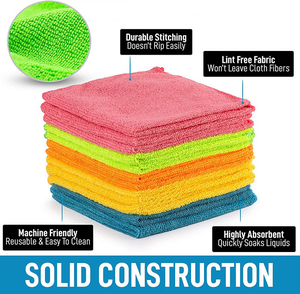 Chiffon de nettoyage en microfibre supérieur 80 % polyester 20 % polyamide pour lavage de voiture, séchage, vaisselle et <span class=keywords><strong>cuisine</strong></span> - Product Image 3