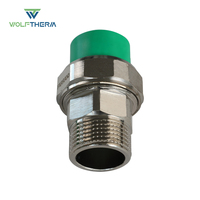 Raccords de tuyauterie PPR Wolftherm à union, 20-63 mm, pression 1,0-1,6 MPa, garantie 3 ans, directement de l'usine