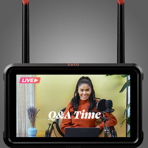 อุปกรณ์พกพา Atomos Zato Connect Monitor Recorder สำหรับการถ่ายทอดสดแบบไร้สายและการประชุมทางวิดีโอ - Product Image 1