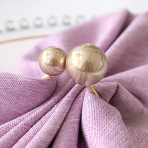 Servilleteros de perlas de lujo, servilleteros de cena para restaurante de bodas - Product Image 3
